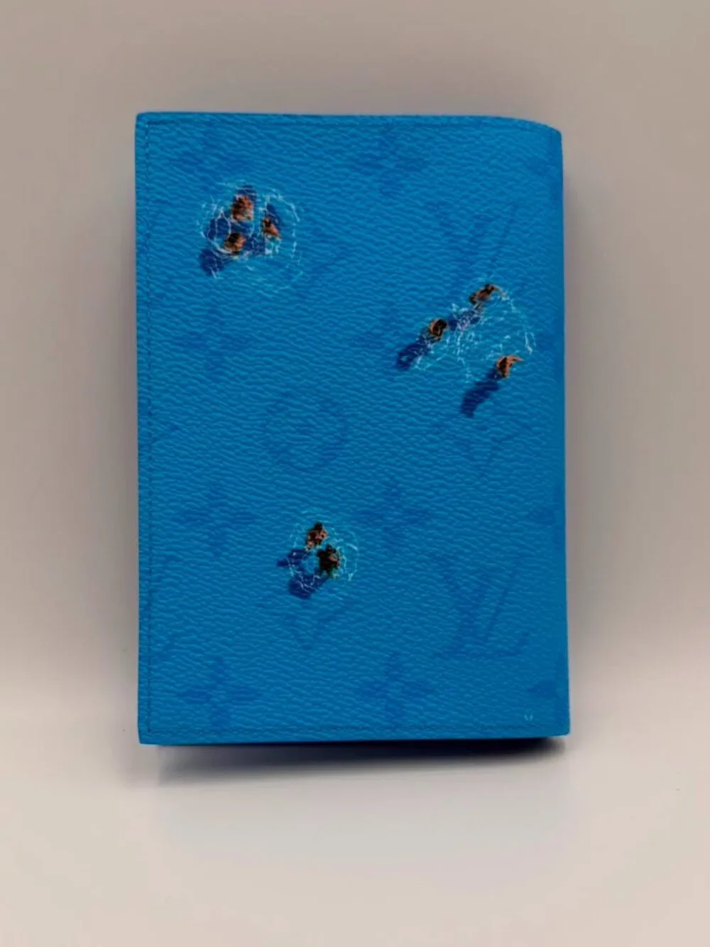 LV Passport Cover — Taigarama Blue Swimmers